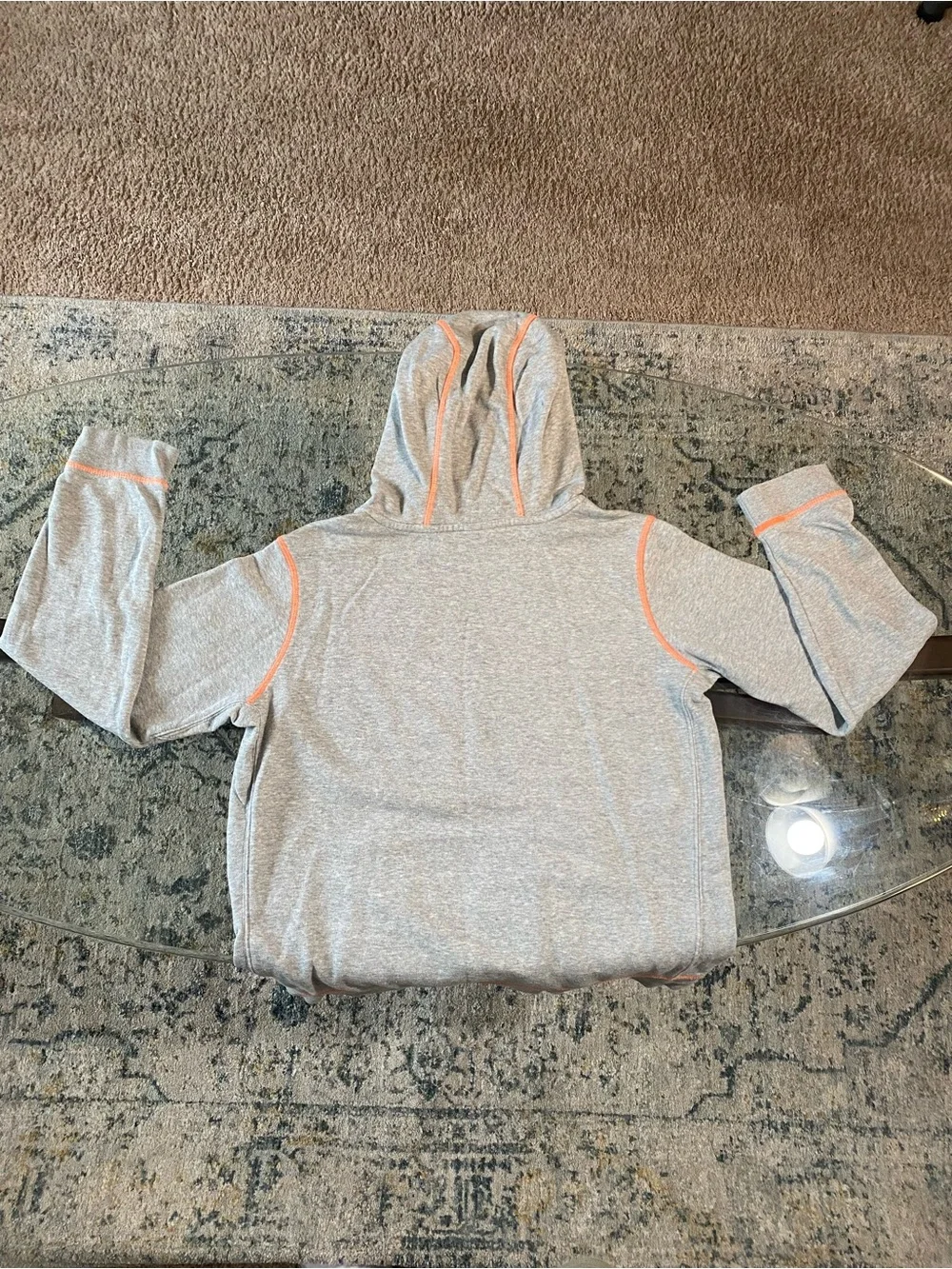 Nike Kids Gray & Orange Hoodie and Shorts Set